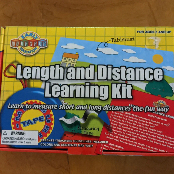 VTG Math Manipulatives 4 Time Counting Distance Measures Fine Motor School new - Picture 3 of 6